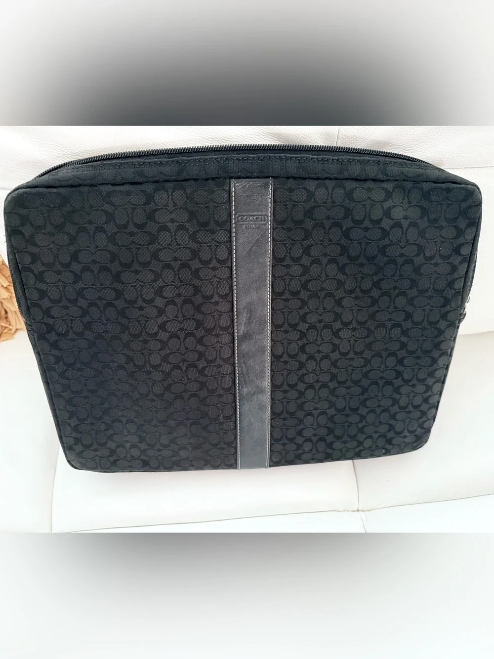 Coach Signature Canvas Laptop Brief